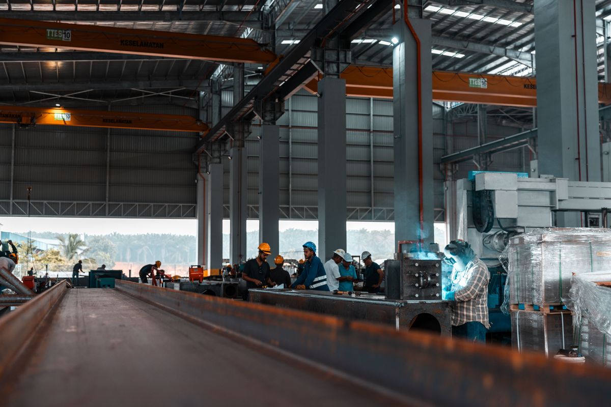 Industrial photography of the Sen Tat Engineering workshop in Johor